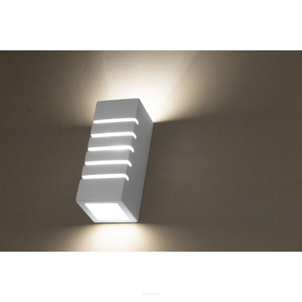 Kinkiet SAMIR Sollux Lighting SL.0161 ceramika wypalana możliwośc malowania farbami do ścian