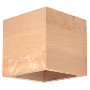 Kinkiet QUAD DREWNO SOLLUX  Lampa Ścienna NOWOCZESNY stal  SL.0491