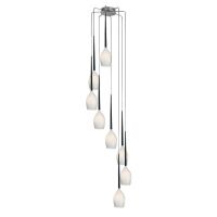 Lampa wisząca Izza 8 Shiny White AZzardo AZ0160 klosze w kształcie kielichów nowoczesny