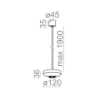 Lampa wisząca AQLED lens 230V Aquaform 50421-M927-S3-PH-06 techniczna różne kolory oczko nietypowe  - 2