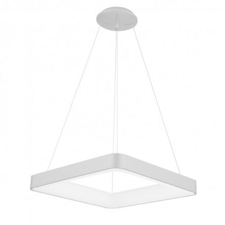 Lampa wisząca GIACINTO Italux UNIWERSALNA LAMPA WISZĄCA W KSZTAŁCIE KWADRATU LED 50W BIAŁA
