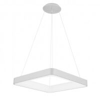 Lampa wisząca GIACINTO Italux UNIWERSALNA LAMPA WISZĄCA W KSZTAŁCIE KWADRATU LED 50W BIAŁA