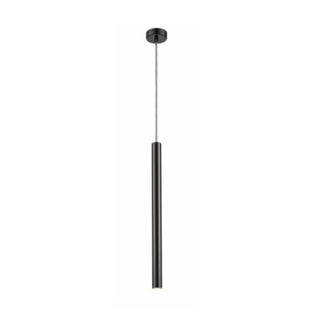 LAMPA WISZĄCA ZUMA LINE LOYA PENDANT P0461-01A-L8L8 TUBA CZARNA DŁUGA LED