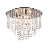 Lampa sufitowa TERRE 19154M ZumaLine Elegancka chrom kryształki