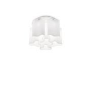 PLAFON Lampa sufitowa Compo biały 125503, przydymiona 172828 NOWOCZESNY IP20 SZKŁO Ideal Lux oprawa wisząca w kolorze białym i dymionym