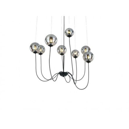 Lampa wisząca Azzardo CONFLUX 8 AZ2639 szklane kule zawieszone na linkach
