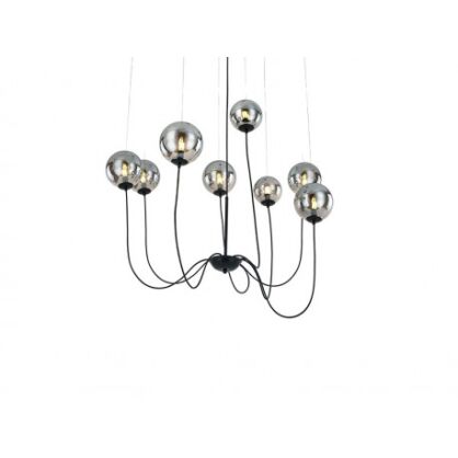 Lampa wisząca Azzardo CONFLUX 8 AZ2639 szklane kule zawieszone na linkach