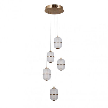 Lampa wisząca Alani PND-34375-5-HBR Italux