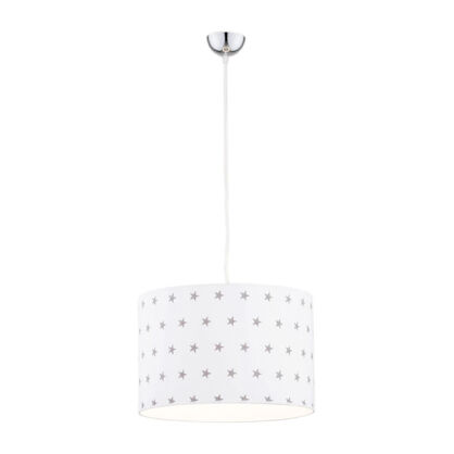 Lampa wisząca MAGIC 4133 Argon Dziecięca biała w gwiazdki 