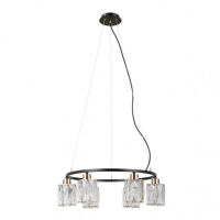 Lampa wisząca Simona PND-40814-6-BK-HBR Italux