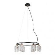 Lampa wisząca Simona PND-40814-6-BK-HBR Italux