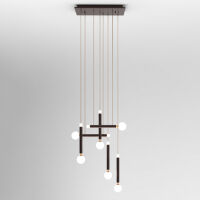 Lampa wisząca LAON PND-2018109-6 Italux Art deco designerska LED