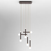 Lampa wisząca LAON PND-2018109-6 Italux Art deco designerska LED
