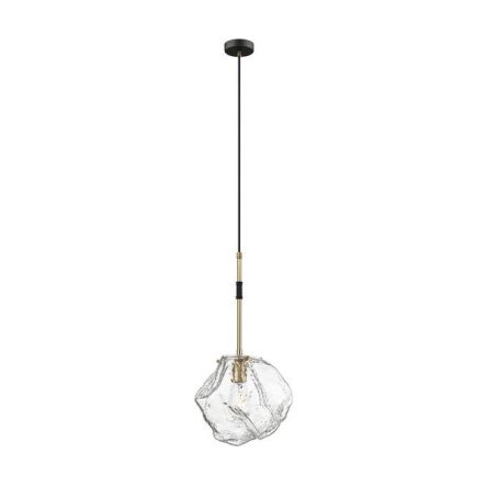 Lampa wisząca ROCK Zumaline P0488-01M-SEACC Nowoczesna luksusowa połączenie czerni i złota E27