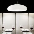 Lampa wisząca Aria SP1 D50 Ideal Lux  059679 Klosz wykonany jest z dmuchanego białego szkła podstawa z metalu w kolorze chromu - 2