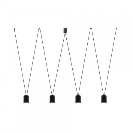 Lampa wisząca More Tone V 5xGU10 czarno/złota 7814