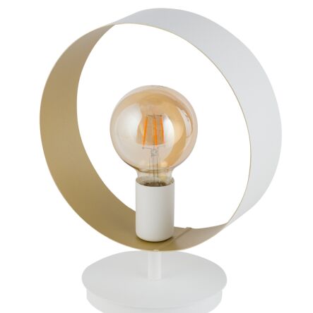 Lampa stołowa HAPPY 50280 Sigma biało-złota obręcz