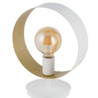 Lampa stołowa HAPPY 50280 Sigma biało-złota obręcz