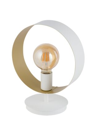 Lampa stołowa HAPPY 50280 Sigma biało-złota obręcz