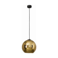Lampa wisząca POLARIS kula Nowodvorski gold EFEKT LUSTRA 9057  