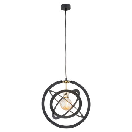 Lampa wisząca KOPERNIK 4027 Argon CZARNA Kosmiczna śr. 39 cm 