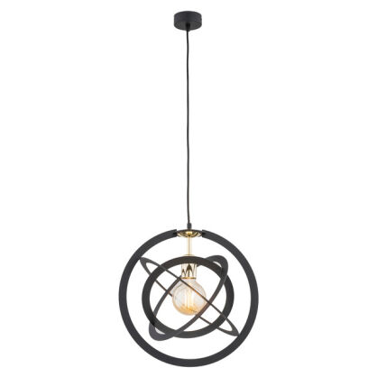 Lampa wisząca KOPERNIK 4027 Argon CZARNA Kosmiczna śr. 39 cm 