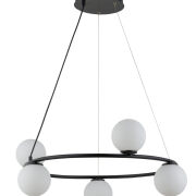 Lampa wisząca GAMA 33383 SIGMA czarno-biała metal szkło
