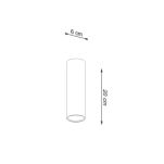 Oprawa sufitowa LAGOS 20 SL.1001 SOLLUX LIGHTING tuba 20 cm czarna - 4