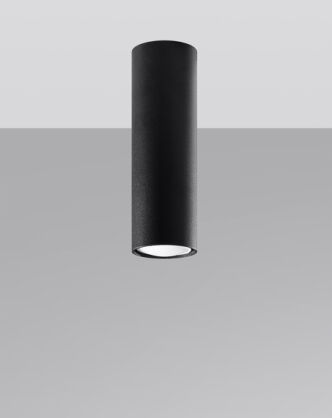 Oprawa sufitowa LAGOS 20 SL.1001 SOLLUX LIGHTING tuba 20 cm czarna