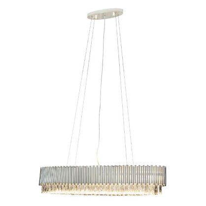 Lampa wisząca maxlight PASSION P0352 w pałacowym stylu kryształki idealna nad stół owalna