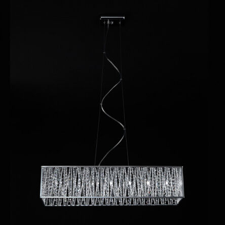 Lampa wisząca Vanessa P0282-07L-F4QL Italux Elegancka z kryształkami