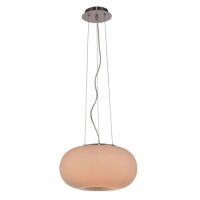 Lampa wisząca Inez RLD93023-2A Zuma Line  klosz z białego szkła o przyjemnym dla oka kształcie 28 cm średnicy