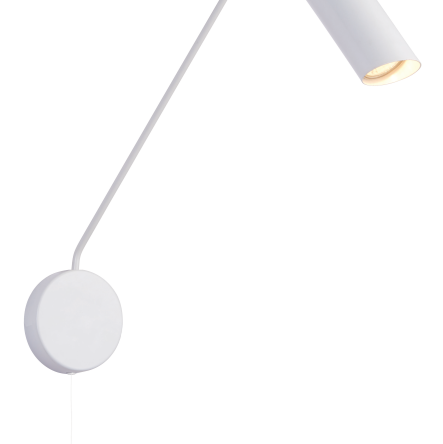 KINKIET Futuro  biały / czarny z wysięgnikiem light prestige METAL GU10 / 35W IP20 kinkiet ozdobny LP-17001/1WL WH