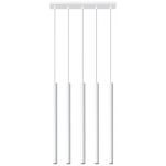 LAMPA WISZĄCA PASTELO 5 Biała Rura Walec Led SOLLUX  Lampa Ścienna NOWOCZESNY stal  SL.0468 metalowa lampa  - 2