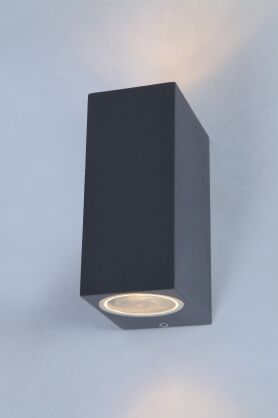 Kinkiet zewnętrzny RIMINI 2 SQUARE AZ4312 Azzardo szary 2xGU10