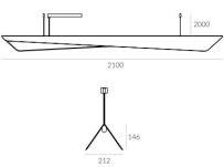 Lampa wisząca Wave Max Superior ZW Labra  5.1188 ma kształt fali różne kolory wykończenia źródło światła LED techniczna - 5