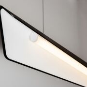 Lampa wisząca Wave Max Superior ZW Labra  5.1188 ma kształt fali różne kolory wykończenia źródło światła LED techniczna