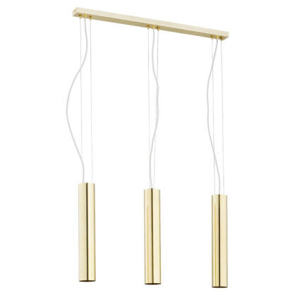 Lampa wisząca GOMERA 1443 Argon Potrójna mosiądz GU10
