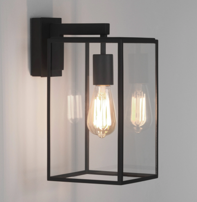 Kinkiet BOX LANTERN 350 CZARNY Z FAKTURĄ ASTRO 1354004