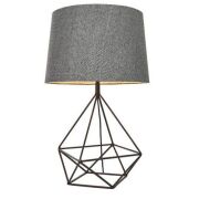 Lampa stołowa APOLLO szara/miedź ENDON LIGHTING 90540  