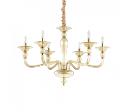 Lampa wisząca Żyrandol Danieli SP6 159942  NOWOCZESNY IP20 E27 metal Ideal Lux OPRAWA W STYLU KLASYCZNYM