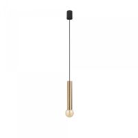 Lampa wisząca Baton E27 czarno/mosiężna 7851