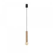 Lampa wisząca Baton E27 czarno/mosiężna 7851