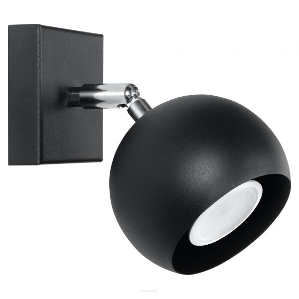 Kinkiet OCULARE Czarny  SOLLUX  Lampa Ścienna NOWOCZESNY stal  SL.0443 metalowa lampa  SOLLUX LIGHTING
