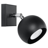 Kinkiet OCULARE Czarny  SOLLUX  Lampa Ścienna NOWOCZESNY stal  SL.0443 metalowa lampa  SOLLUX LIGHTING