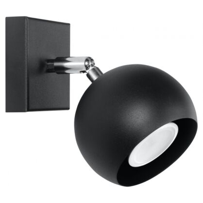 Kinkiet OCULARE Czarny  SOLLUX  Lampa Ścienna NOWOCZESNY stal  SL.0443 metalowa lampa  SOLLUX LIGHTING