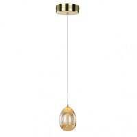 Lampa wisząca HUELTO Italux PND-22112132-1A-CHPN Złote/ szampańskie wykończenie