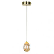 Lampa wisząca HUELTO Italux PND-22112132-1A-CHPN Złote/ szampańskie wykończenie