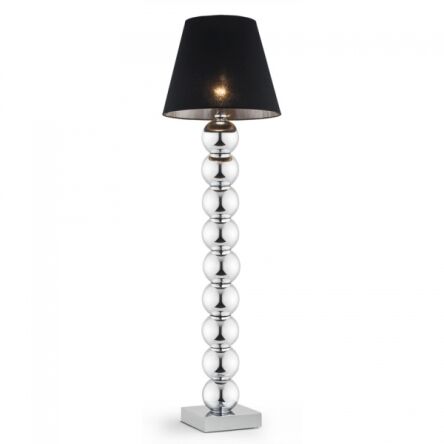 Lampa podłogowa FUDŻI 3657 Argon Gustowna 174 cm chrom + czarny