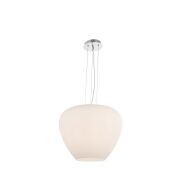 Lampa wisząca Baloro L AZ3175 nowoczesna minimalistyczna szklany biały klosz